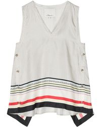 3.1 Phillip Lim - Ny Liberty Sleeveless Silk Top - Lyst
