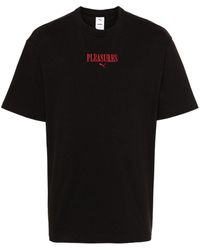 PUMA - X Pleasures Embroidered-Logo T-Shirt - Lyst