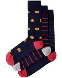 Hackett - Lot De Trois Paires De Chaussettes À Imprimé Harry Harry - Lyst