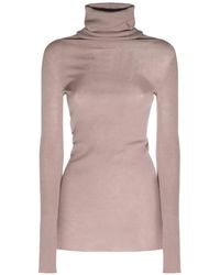 Rick Owens - Ribbed-Knit Roll-Neck Sweater - Lyst