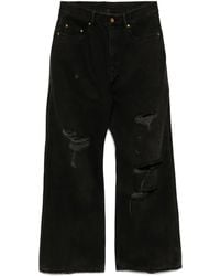 CROQUIS - Jeans A Gamba Ampia Con Strappi - Lyst