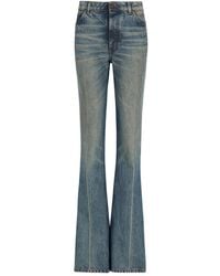 Balmain - Straight-Leg Faded Flared Jeans - Lyst
