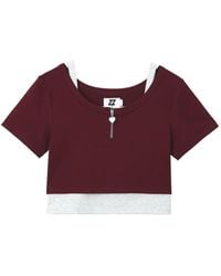 Izzue - Zipped T-Shirt - Lyst