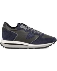 Philippe Model - Tropez Haute Suede-Panel Sneakers - Lyst