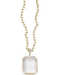 Loquet London - 18K Diamond Locket Necklace - Lyst