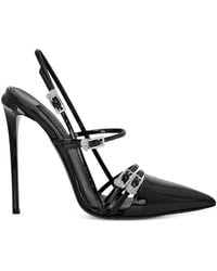 Philipp Plein - Buckle-Embellished Slingback Pumps - Lyst