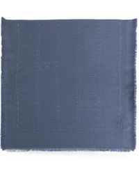 Ferragamo - Gancini Logo-Jacquard Scarf - Lyst