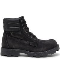 DIESEL - D-Hammer Faded Lace-Up Boots - Lyst
