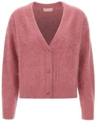 Hemisphere - Brushed V-Neck Cardigan - Lyst