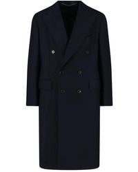 Cesare Attolini - Manteau À Boutonnière Croisée - Lyst