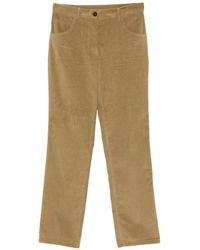 Semicouture - Corduroy-Effect Trousers - Lyst