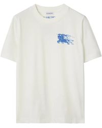 Burberry - T-Shirt En Coton À Logo Ekd - Lyst
