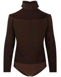 OSCAR THE COLLECTION - Aimée Cut-Out High-Neck Bodysuit - Lyst