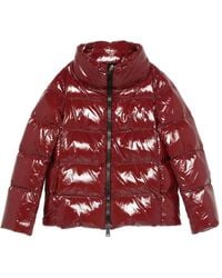 Herno - Doudoune Zippée À Col Montant - Lyst