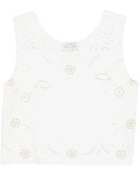 forte_forte - Broderie-Anglaise Blouse - Lyst