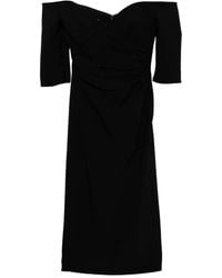 Amsale - Crepe Dress - Lyst