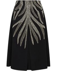 Maliparmi - Bead-Embellished Pleated Skirt - Lyst