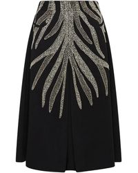 Maliparmi - Bead-Embellished Pleated Skirt - Lyst
