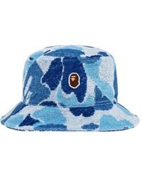 A Bathing Ape - Ape Head Vissershoed Met Camouflageprint - Lyst
