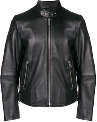 DIESEL Bikerjacke mit Schnallen - Schwarz
