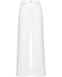 Agolde - Dame High Waist Jeans Met Wijde Pijpen - Lyst
