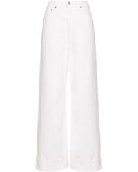 Agolde - Dame High Waist Jeans Met Wijde Pijpen - Lyst