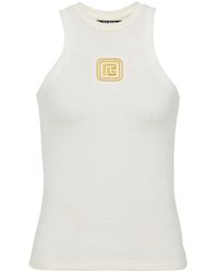 Balmain - Retro Pb Stretch Tank Top Clothing - Lyst