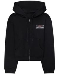 PROTOTYPES - Logo-Patch Zip-Up Hoodie - Lyst