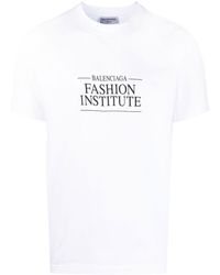 Balenciaga - T-Shirt mit Slogan-Print - Lyst