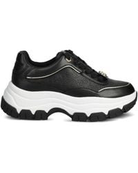 Guess - Logo-Plaque Platform Sneakers - Lyst