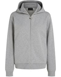 KARL LAGERFELD - Hoodie Ikon À Fermeture Zippée - Lyst