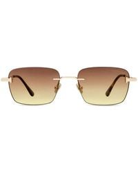 Tom Ford - Jake Rimless Rectangle-Frame Sunglasses - Lyst