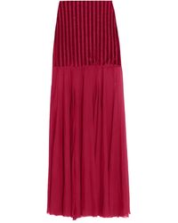 Amir Slama - X Astrid stripe-panel maxi skirt - Lyst