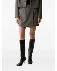 Gestuz - Houndstooth-Pattern Wrap Skirt - Lyst