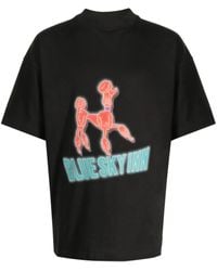 BLUE SKY INN - T-Shirt En Coton À Logo Imprimé - Lyst