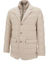 Herno - Quilted Buttoned Jacket - Lyst