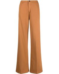 forte_forte - High-Rise Wide-Leg Trousers - Lyst