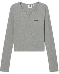 Chocoolate - ヘンリーネック リブtシャツ - Lyst