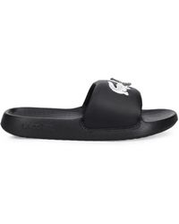 Lacoste - Pantoletten Mit Logo - Lyst