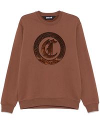 Just Cavalli - Logo-Embroidered Sweatshirt - Lyst