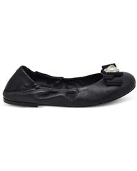 Casadei - Embellished Ballet Flats - Lyst