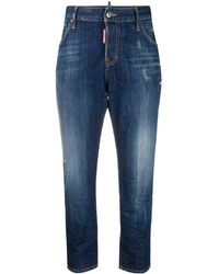 DSquared² Cropped Jeans - Blauw