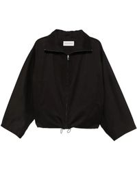 Nour Hammour - Francois High-Neck Zip-Up Jacket - Lyst