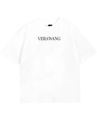 Vera Wang - T-Shirt En Coton À Logo Imprimé - Lyst