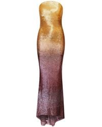 Oscar de la Renta - Sequin-embellished Beaded Gown - Lyst
