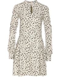 Mar De Margaritas - Floral-Print Cut-Out Dress - Lyst