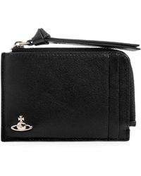Vivienne Westwood - Orb-Plaque Leather Card Holder - Lyst