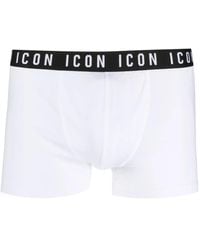 DSquared² - Shorts Mit Logo-Bund - Lyst