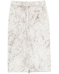 Tibi - Gonna Denim Calcimin Con Zip - Lyst
