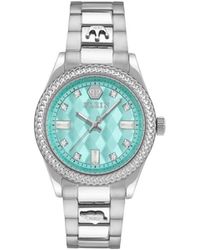 Philipp Plein - Stainless Steel Geometric Dial Watch - Lyst